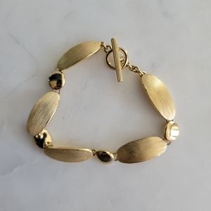 Gold Tone geometric bracelet